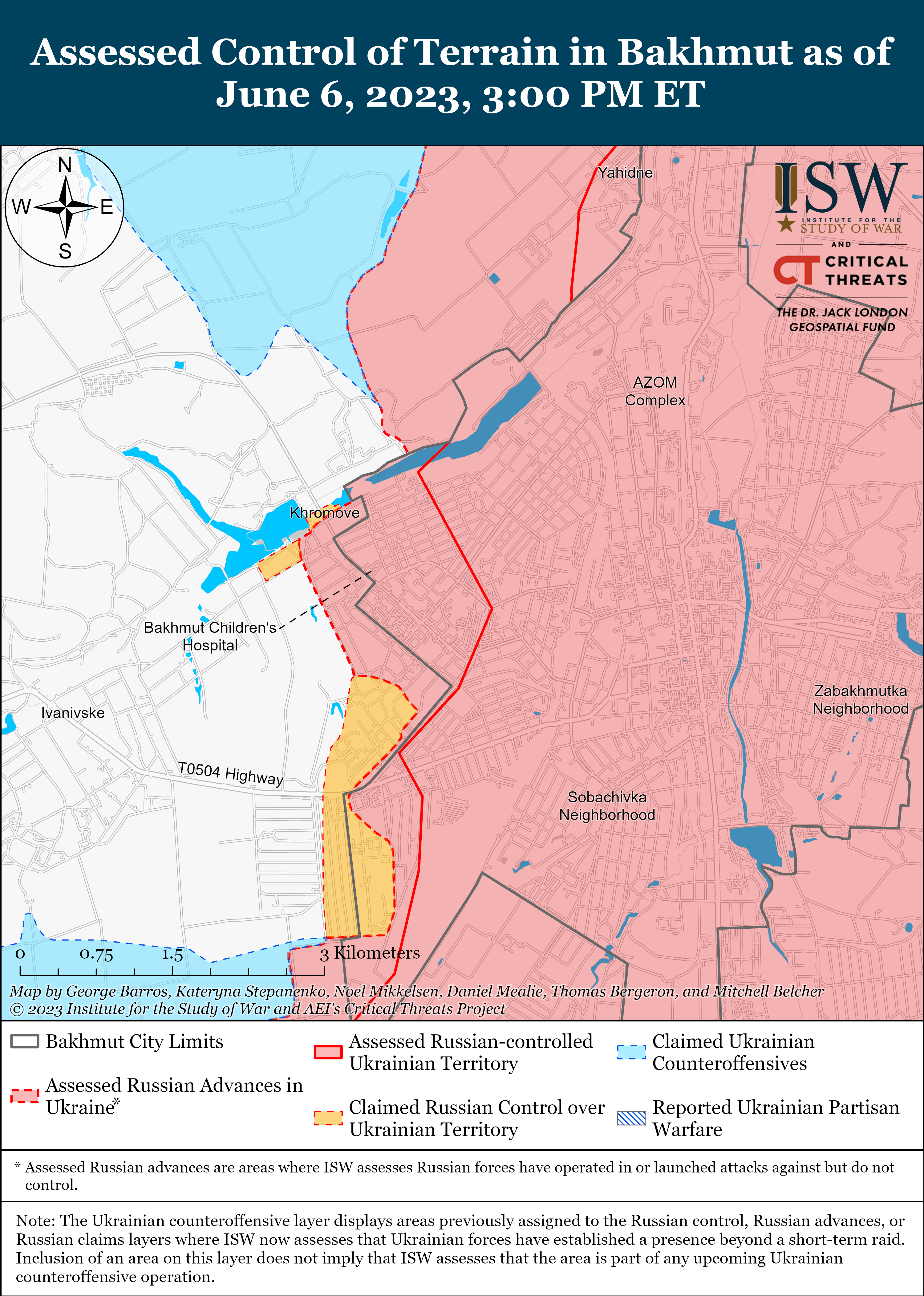 Successful Bakhmut counteroffensive: ISW battle maps